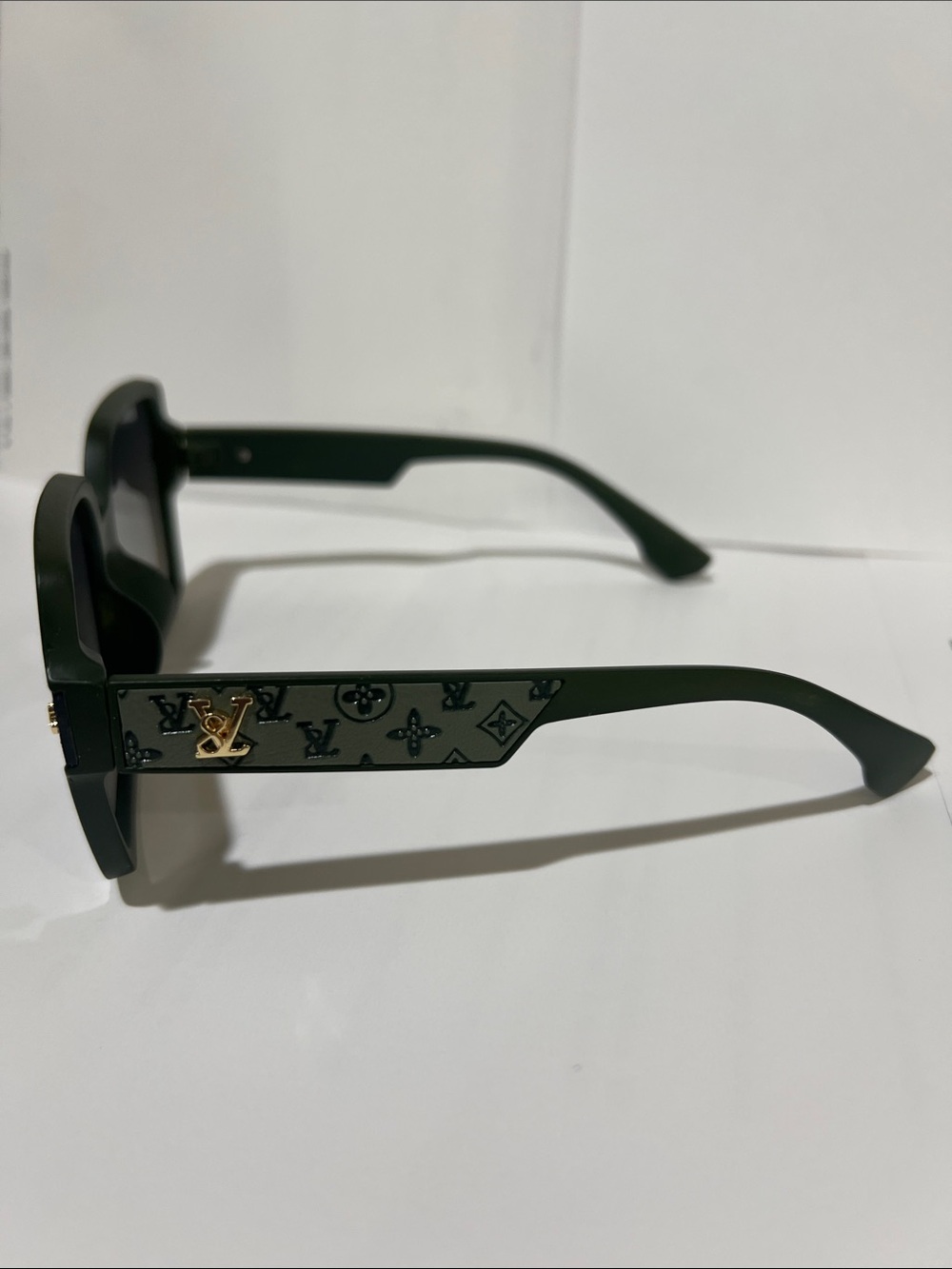 Louis Vuitton Dark Green Oversized Square Sunglasses with Gradient Lenses